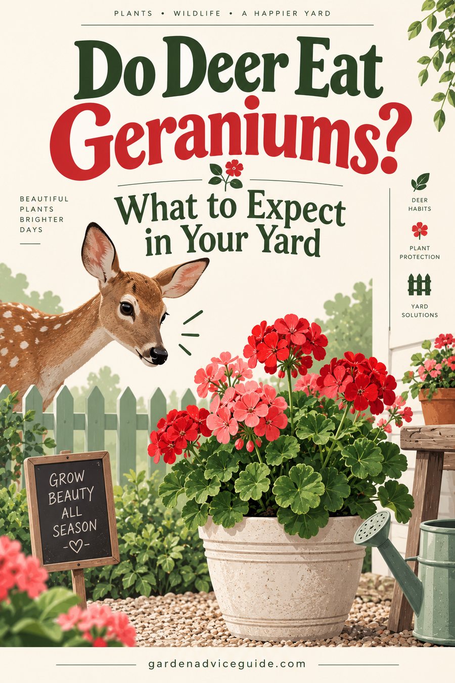 Do Deer Eat Geraniums?
