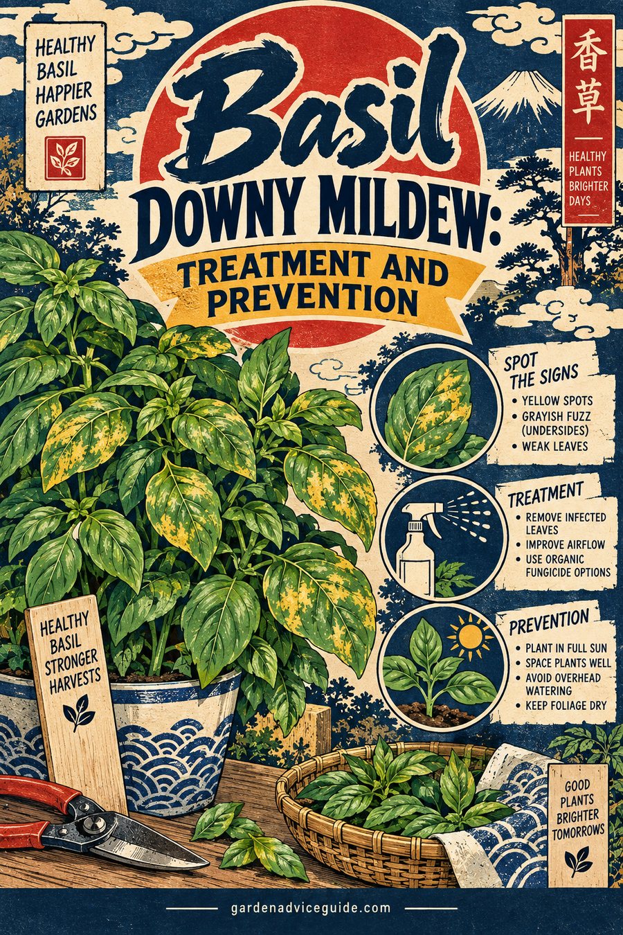 Basil Downy Mildew Treatment and Prevention