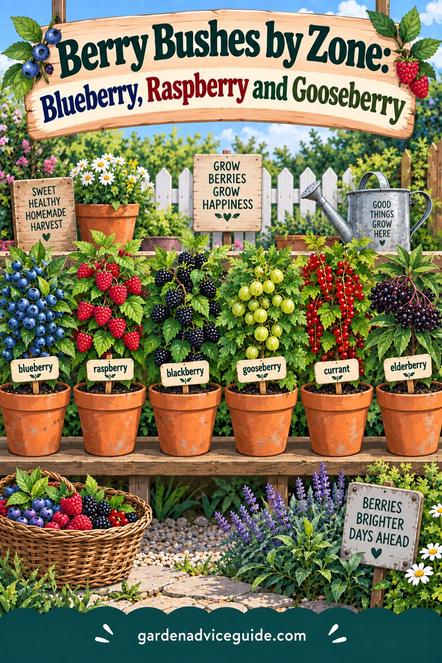 Berry Bushes by Zone: Blueberry, Raspberry and Gooseberry