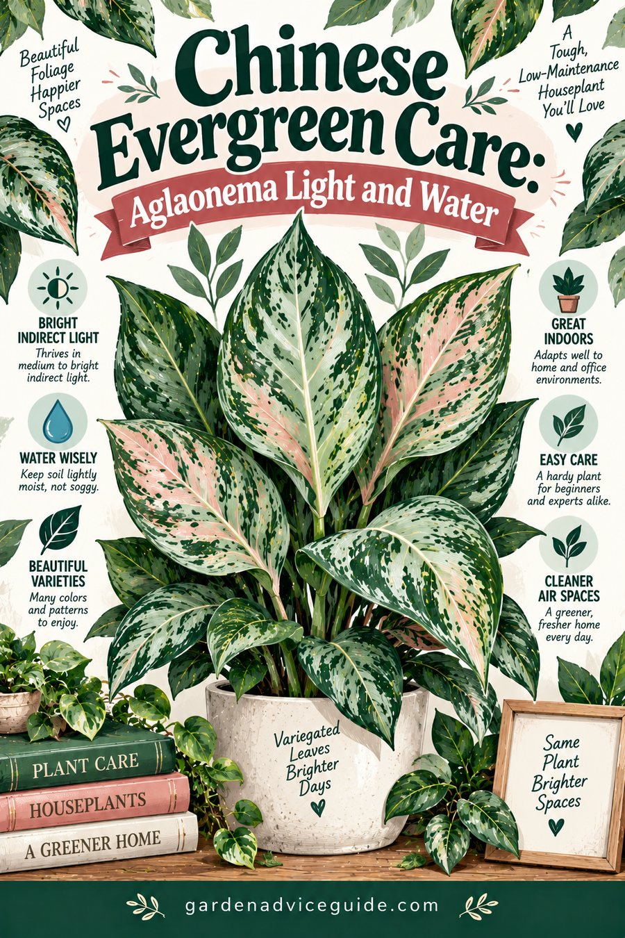 Chinese Evergreen Care: Aglaonema Light and Water