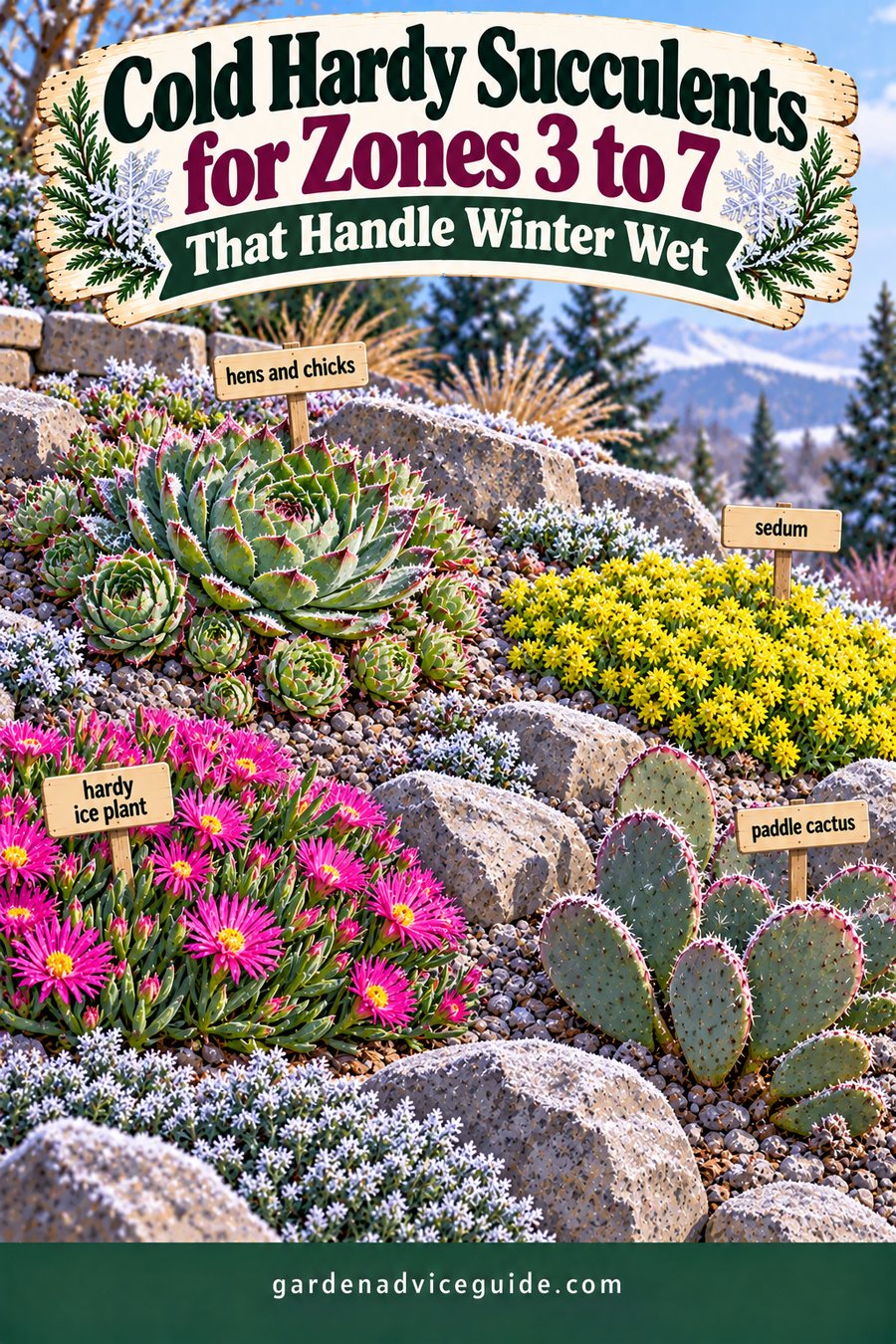 Cold Hardy Succulents for Zones 3 to 7