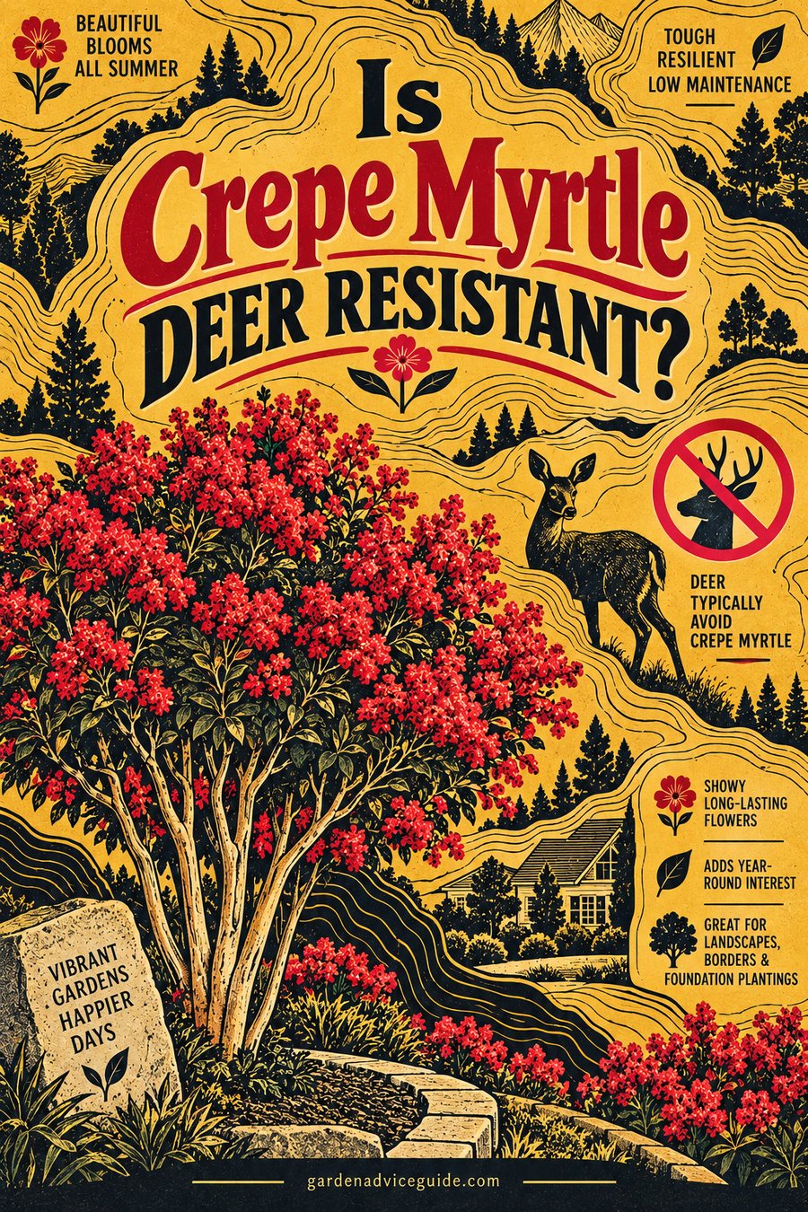 Is Crepe Myrtle Deer Resistant?