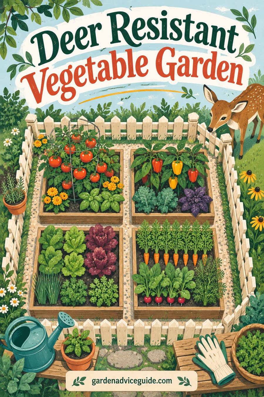 Deer Resistant Vegetable Garden
