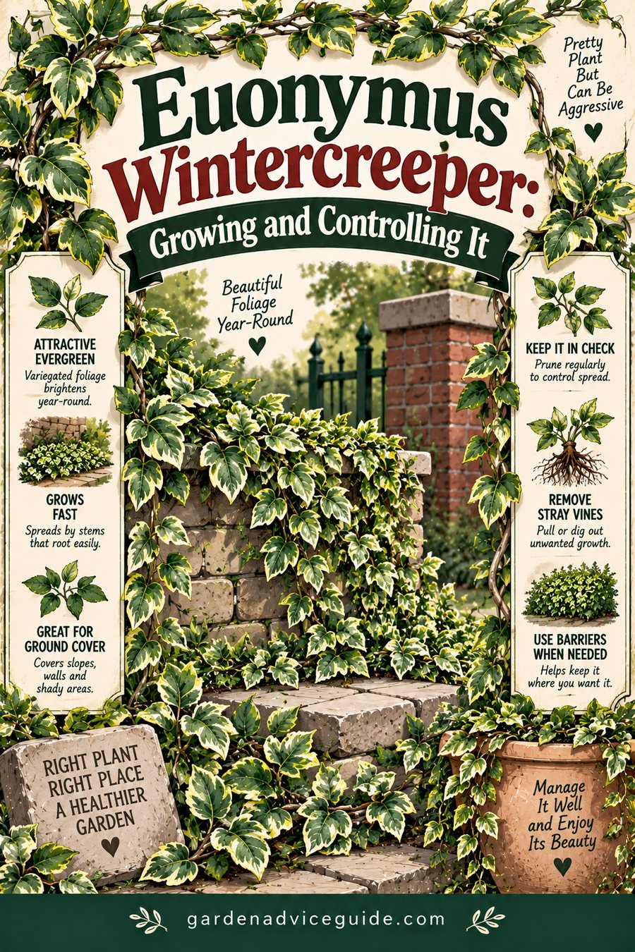 Euonymus Wintercreeper: Growing and Controlling It