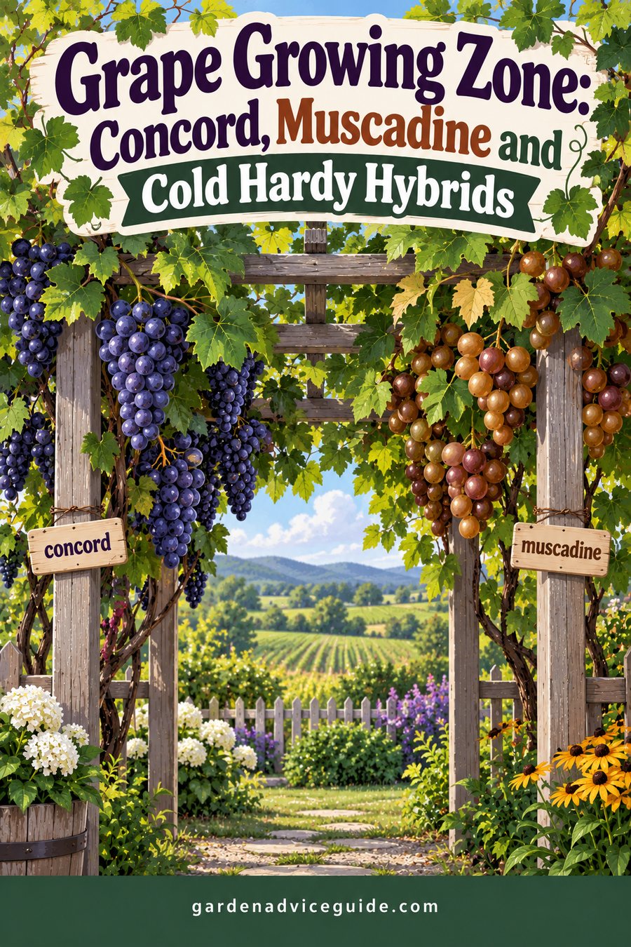 Grape Growing Zone: Concord, Muscadine and Cold Hardy Hybrids