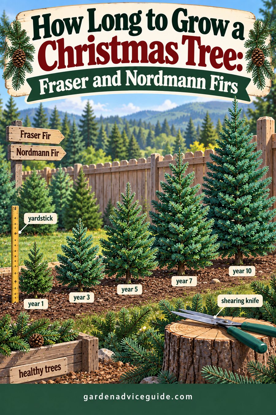 How Long to Grow a Christmas Tree: Fraser and Nordmann Firs