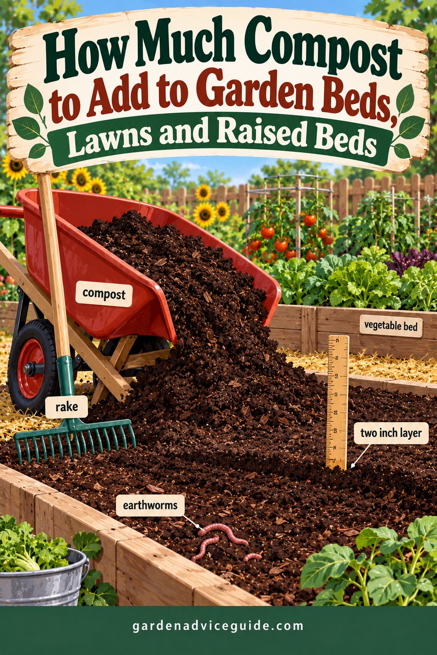How Much Compost to Add to Garden Beds, Lawns and Raised Beds