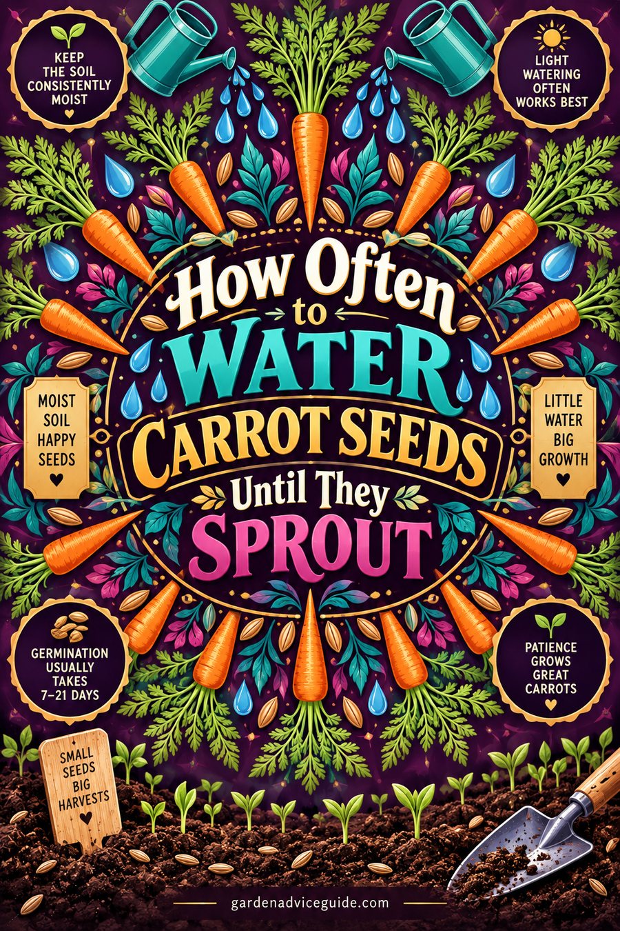 How Often to Water Carrot Seeds