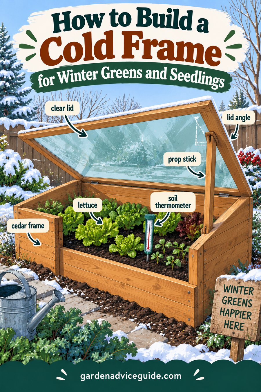How to Build a Cold Frame for Winter Greens and Seedlings