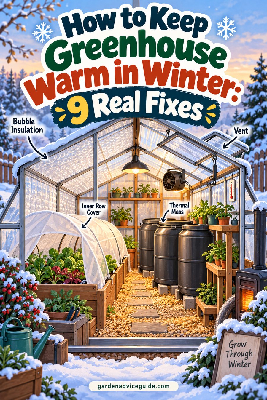 How to Keep Greenhouse Warm in Winter