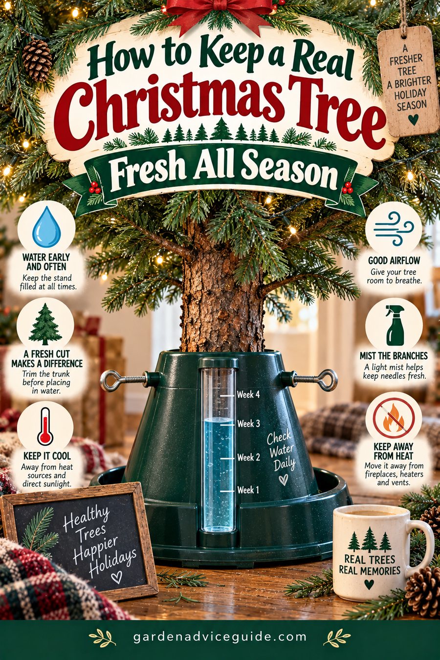 How to Keep a Real Christmas Tree Fresh All Season