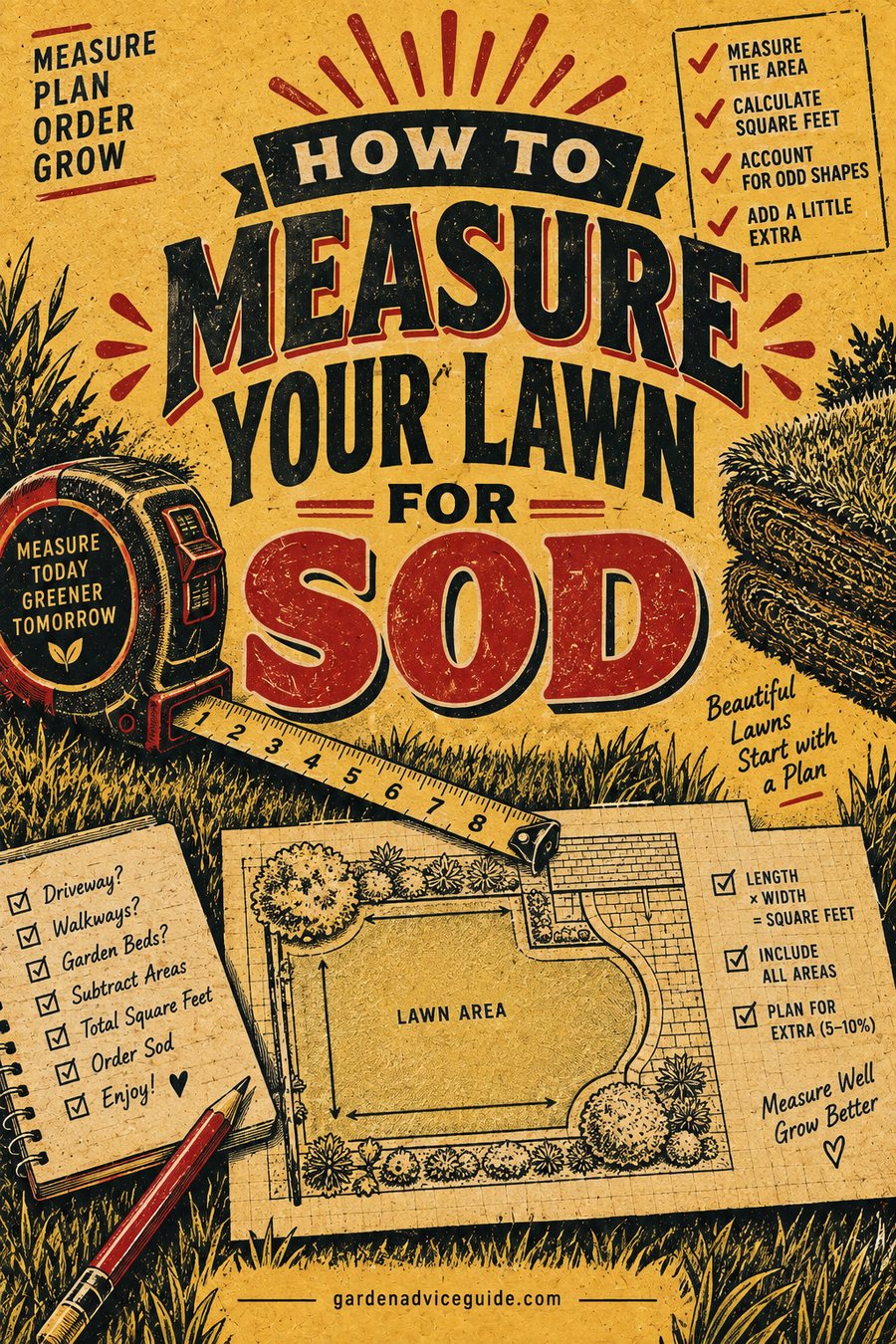 How to Measure Your Lawn for Sod