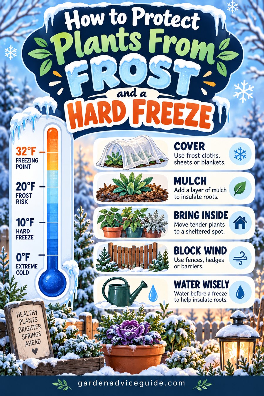 How to Protect Plants From Frost and a Hard Freeze