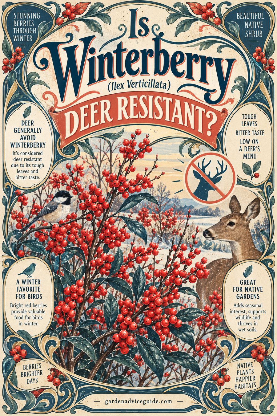 Is Winterberry (Ilex Verticillata) Deer Resistant?