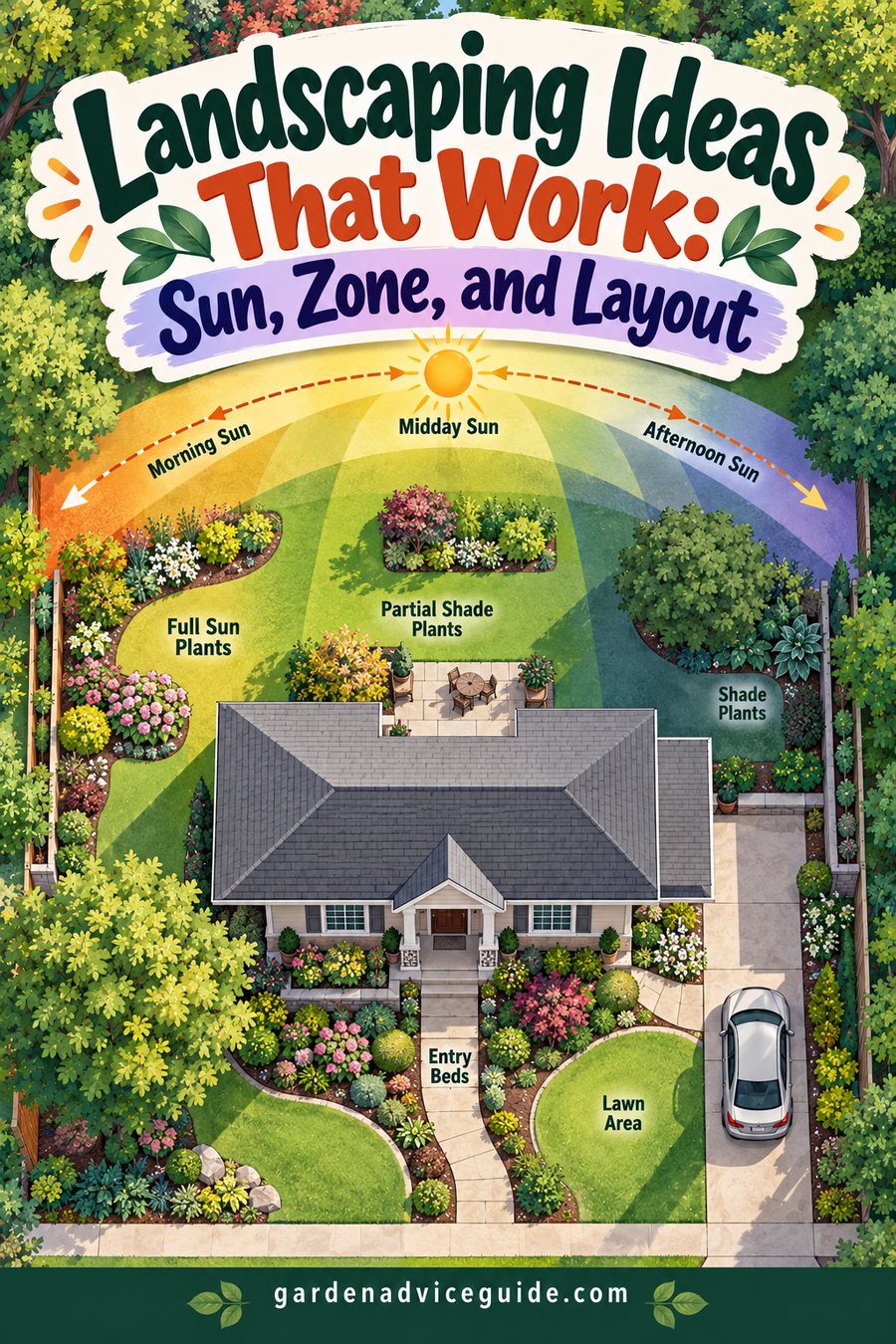 Landscaping Ideas That Work: Sun, Zone, and Layout