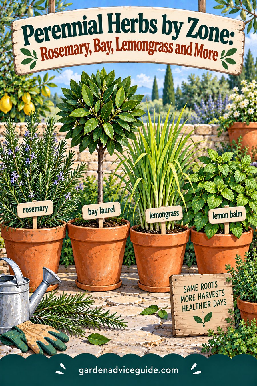 Perennial Herbs by Zone