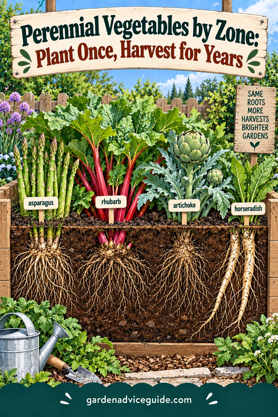 Perennial Vegetables by Zone