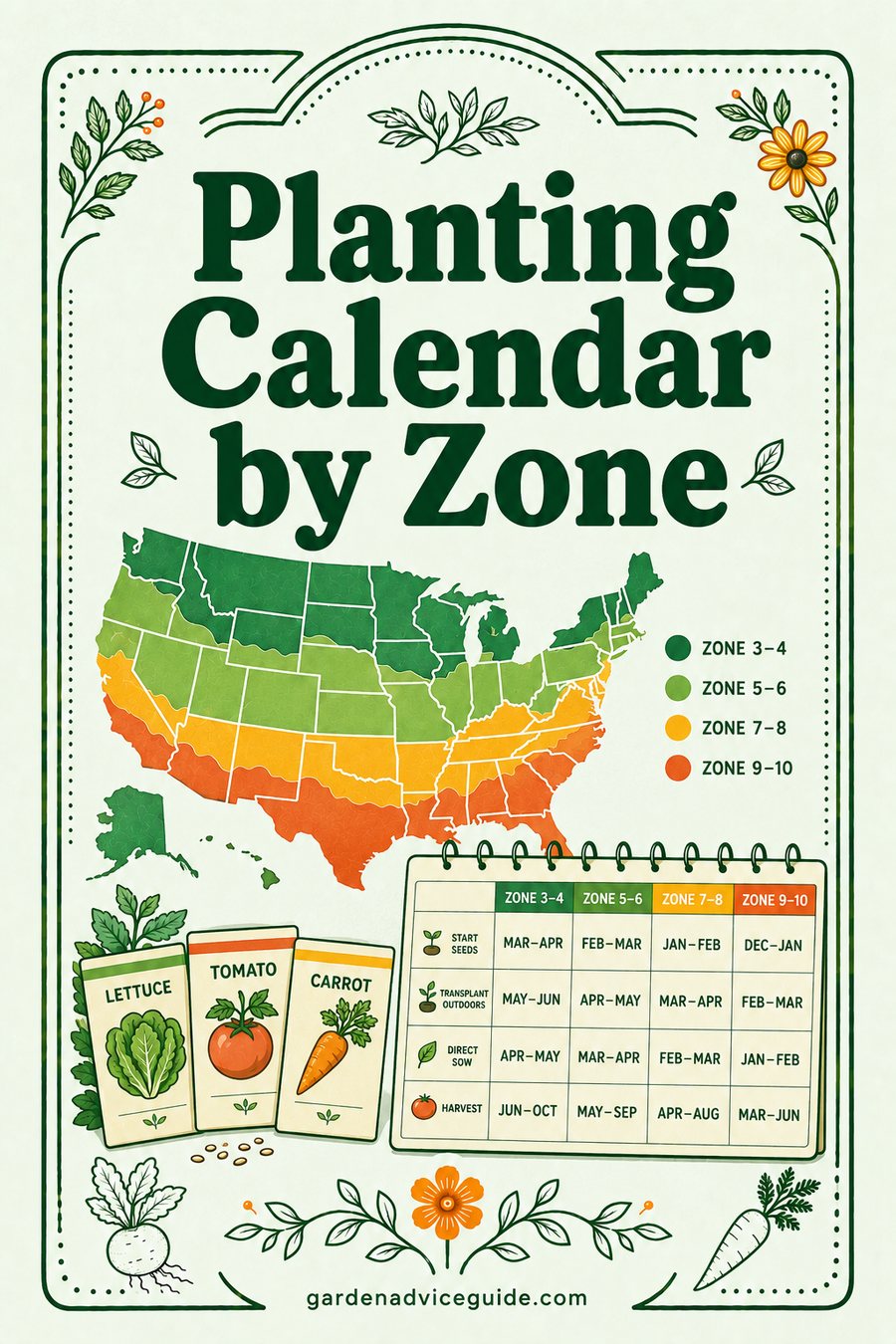 Planting Calendar by Zone: How to Build Your Own