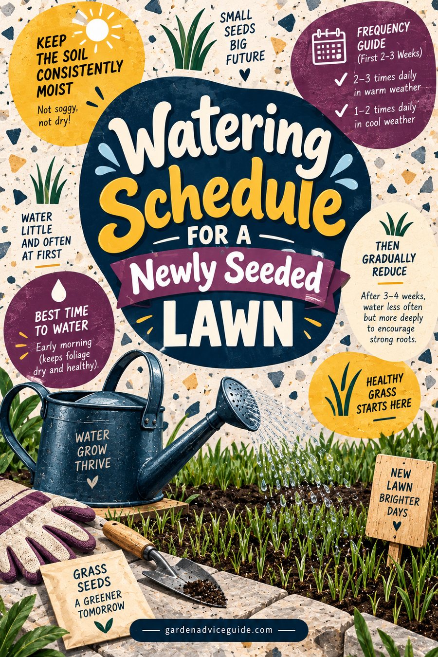 Watering Schedule for a Newly Seeded Lawn