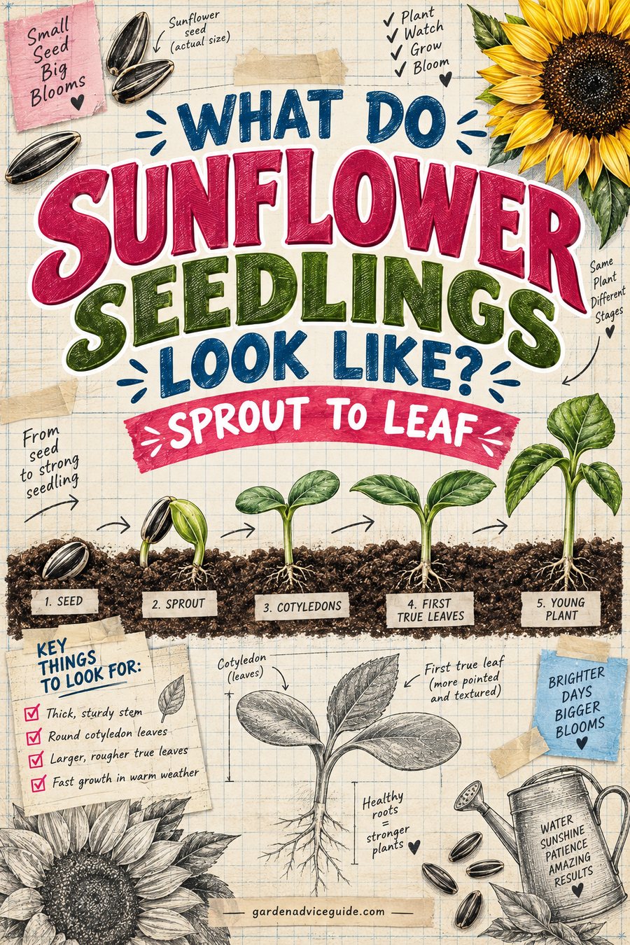 What Do Sunflower Seedlings Look Like?