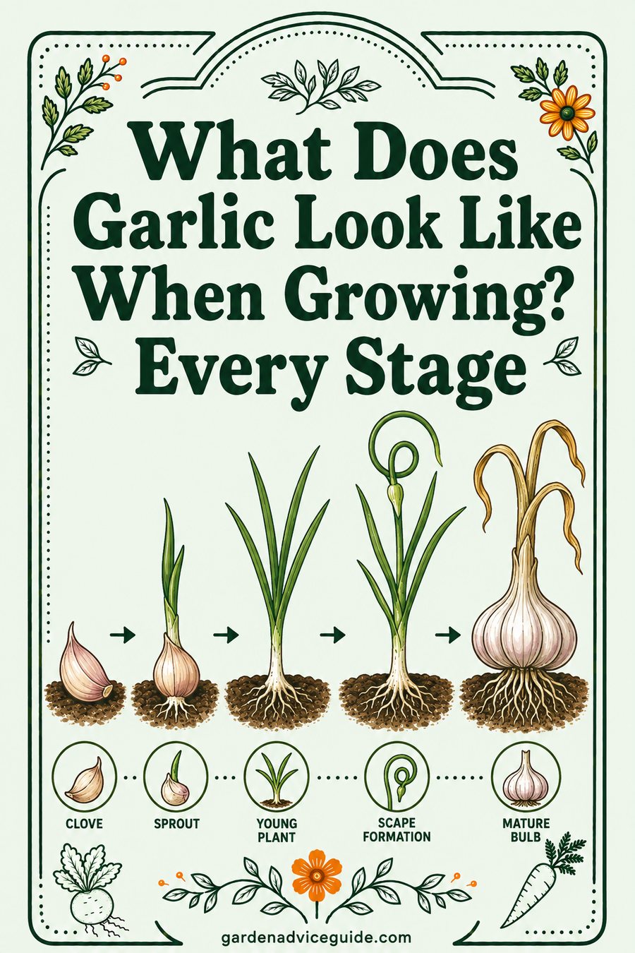 What Does Garlic Look Like When Growing? A Stage-by-Stage Visual Guide