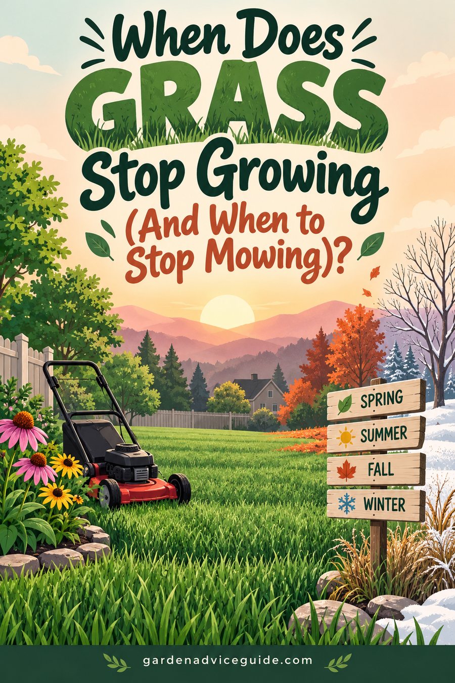 When Does Grass Stop Growing?