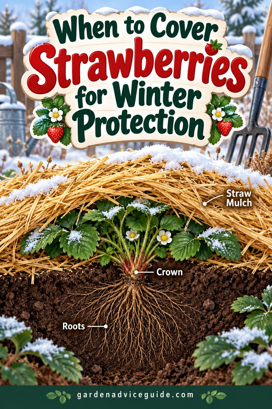 When to Cover Strawberries for Winter Protection