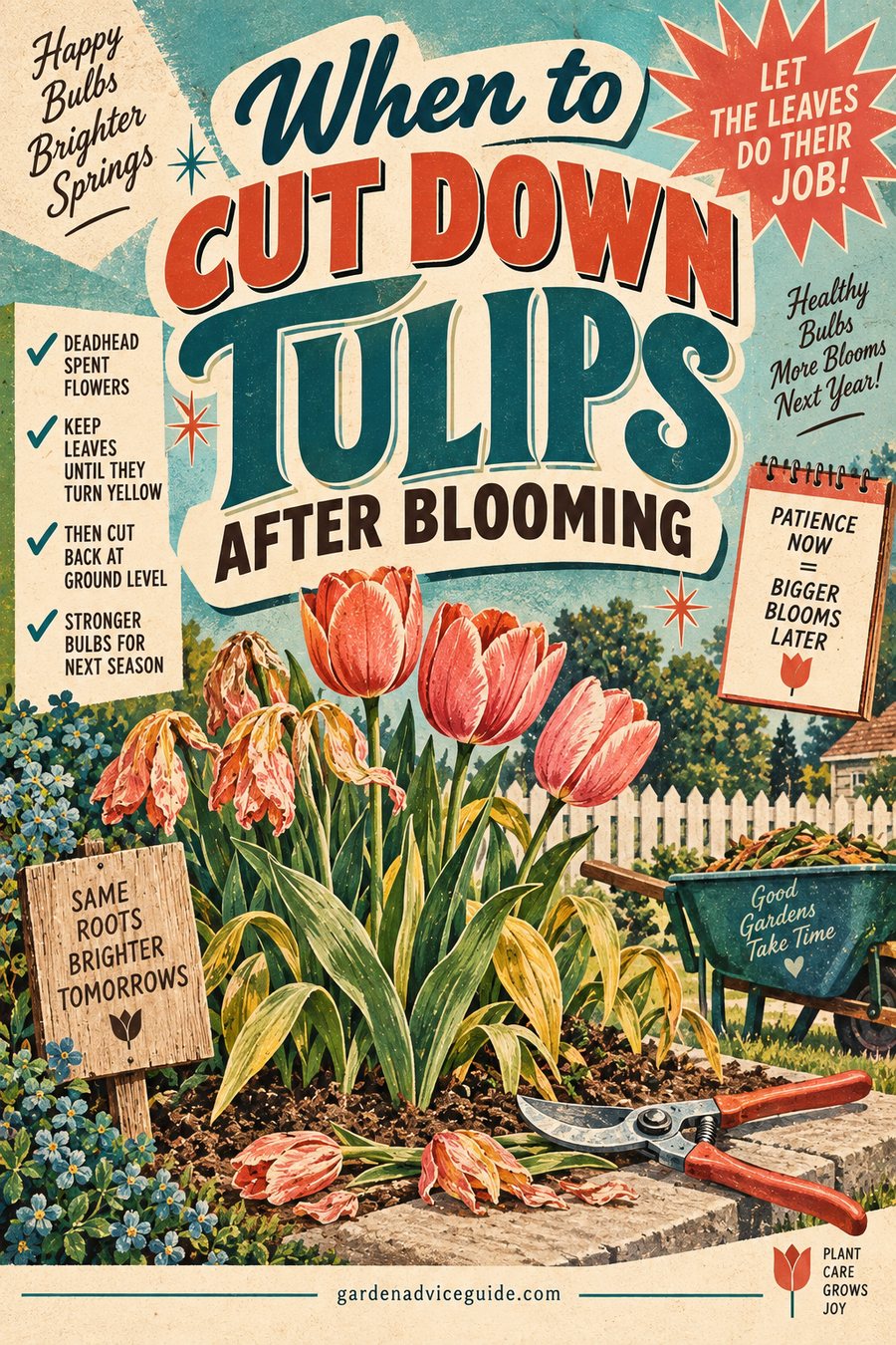 When to Cut Down Tulips After They Bloom
