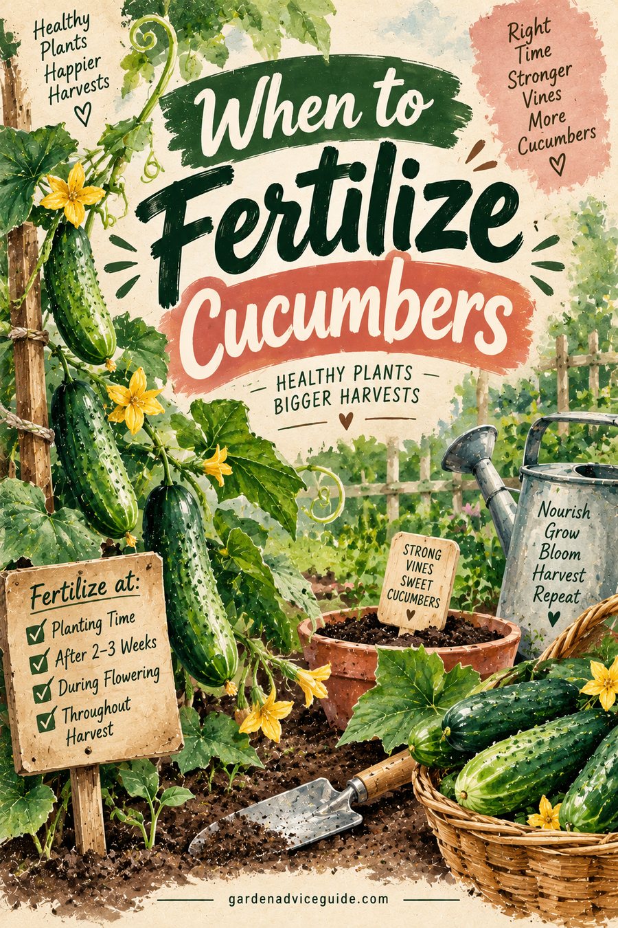 When to Fertilize Cucumbers: The Full Feeding Schedule