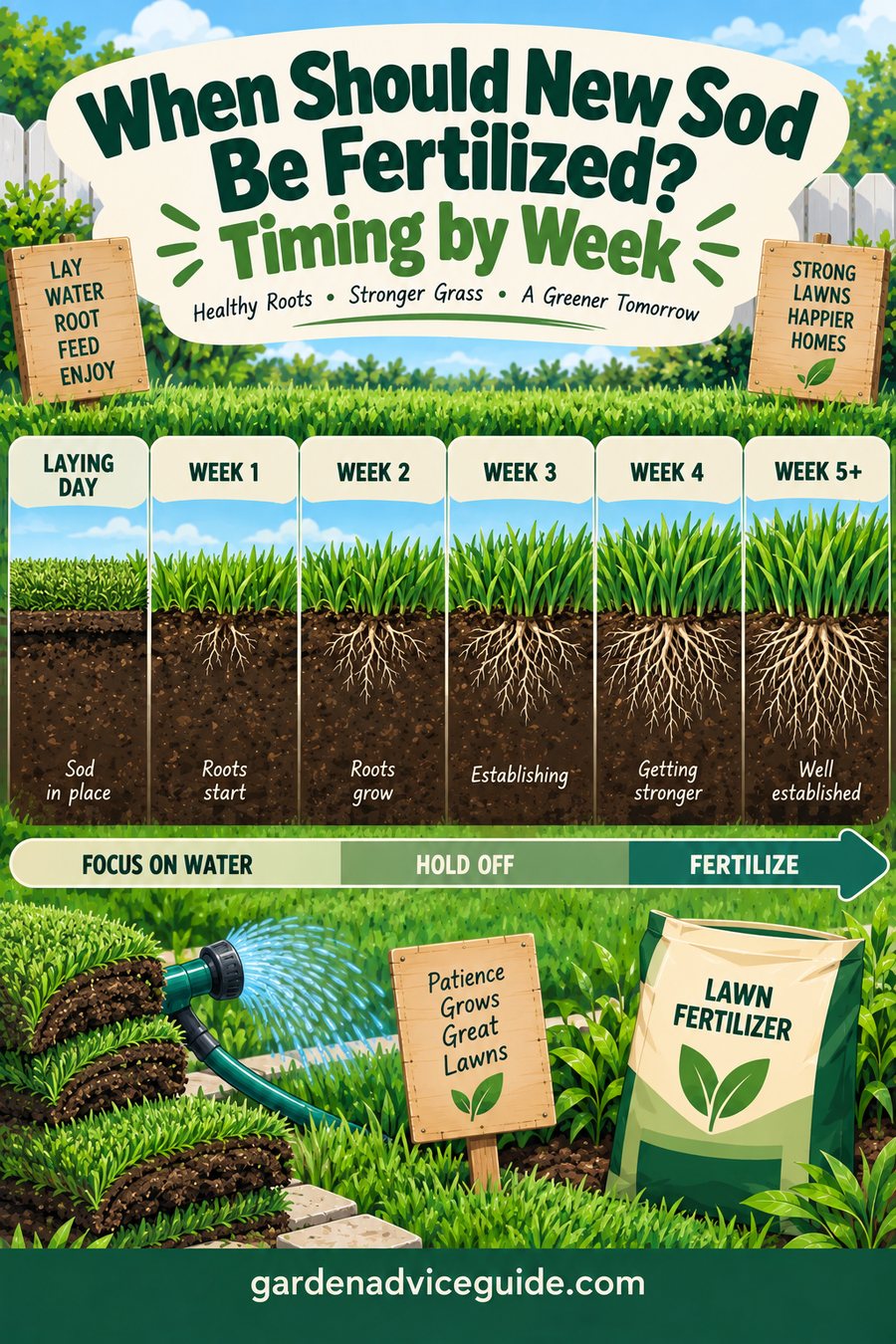 When Should New Sod Be Fertilized?
