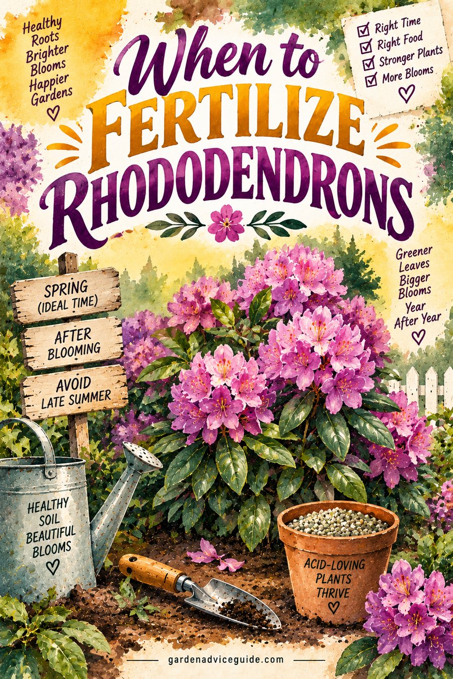 When to Fertilize Rhododendrons