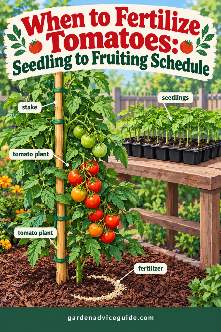 When to Fertilize Tomatoes: Seedling to Fruiting Schedule