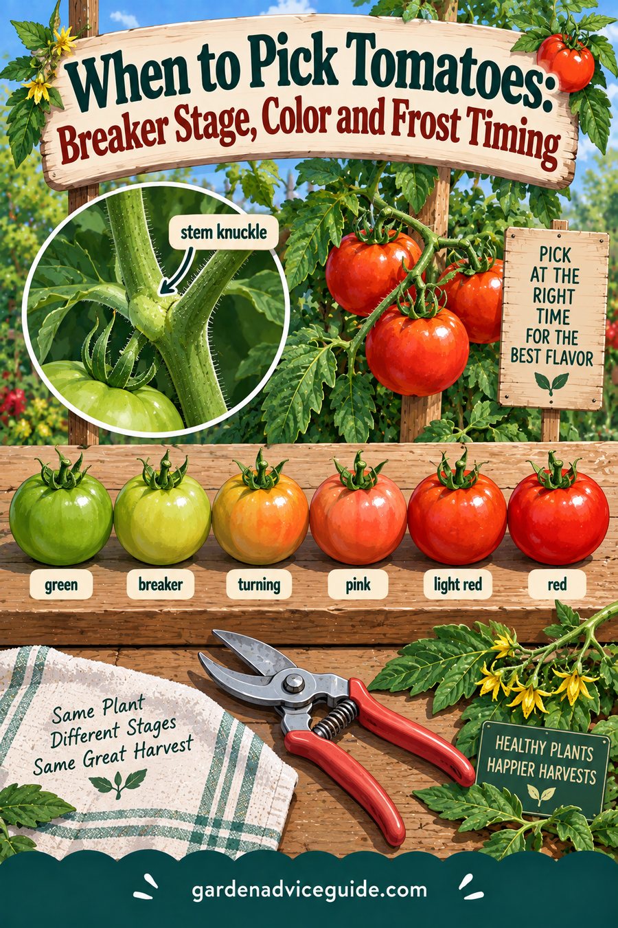 When to Pick Tomatoes