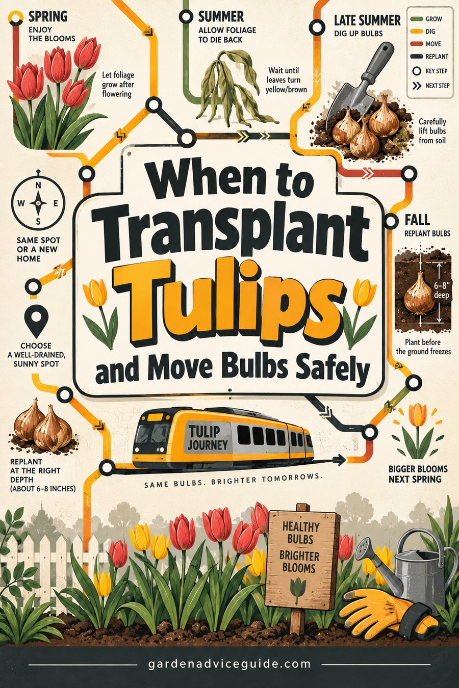 When to Transplant Tulips